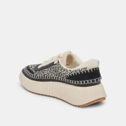 Dolce Vita DOLEN SNEAKERS WHITE BLACK WOVEN -Fashion Shoe Store DOLCEVITA SNEAKERS DOLEN BLACKMULTIWOVEN 09