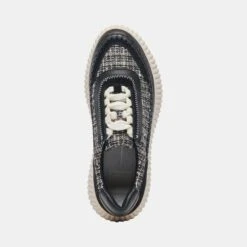 Dolce Vita DOLEN SNEAKERS BLACK MULTI WOVEN -Fashion Shoe Store DOLCEVITA SNEAKERS DOLEN WHITE BLACKKNIT 06
