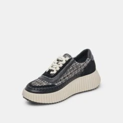 Dolce Vita DOLEN SNEAKERS BLACK MULTI WOVEN -Fashion Shoe Store DOLCEVITA SNEAKERS DOLEN WHITE BLACKKNIT 08