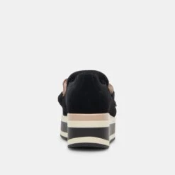 Dolce Vita JHENEE PERFORATED SNEAKERS ONYX SUEDE -Fashion Shoe Store DOLCEVITA SNEAKERS JHENEEPERF ONYXSUEDE 05