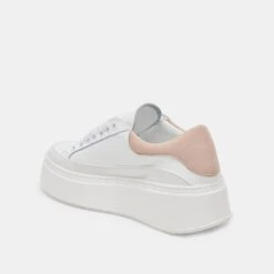 Dolce Vita WYETT SNEAKERS WHITE TAN LEATHER -Fashion Shoe Store DOLCEVITA SNEAKERS WYETT WHITE TANLEATHER 09