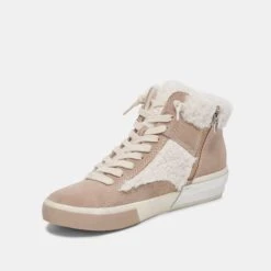 Dolce Vita ZILVIA PLUSH SNEAKERS TAUPE MULTI SUEDE -Fashion Shoe Store DOLCEVITA SNEAKERS ZILVIAPLUSH TAUPEMULTISUEDE 08