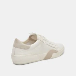 Dolce Vita ZINA 360 SNEAKERS WHITE NATURAL RECYCLED LEATHER -Fashion Shoe Store DOLCEVITA SNEAKERS ZINA360 WHITENATURALRECYCLEDLEATHER 03