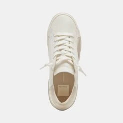 Dolce Vita ZINA 360 SNEAKERS WHITE NATURAL RECYCLED LEATHER -Fashion Shoe Store DOLCEVITA SNEAKERS ZINA360 WHITENATURALRECYCLEDLEATHER 06