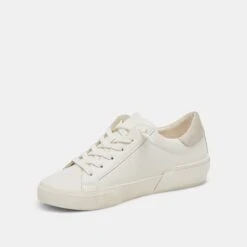 Dolce Vita ZINA 360 SNEAKERS WHITE NATURAL RECYCLED LEATHER -Fashion Shoe Store DOLCEVITA SNEAKERS ZINA360 WHITENATURALRECYCLEDLEATHER 08