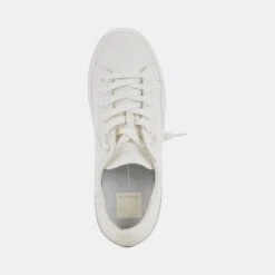 ZINA 360 SNEAKERS WHITE RECYCLED LEATHER -Fashion Shoe Store DOLCEVITA SNEAKERS ZINA360 WHITERECYCLEDLEATHER 06