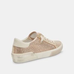 Dolce Vita ZINA CRYSTAL SNEAKERS GOLD SUEDE -Fashion Shoe Store DOLCEVITA SNEAKERS ZINACRYSTAL GOLDSUEDE 03