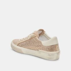Dolce Vita ZINA CRYSTAL SNEAKERS GOLD SUEDE -Fashion Shoe Store DOLCEVITA SNEAKERS ZINACRYSTAL GOLDSUEDE 09