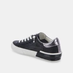 ZINA PERFORATED SNEAKERS BLACK PERFORATED LEATHER -Fashion Shoe Store DOLCEVITA SNEAKERS ZINAPERF BLACKPERFORATEDLEATHER 09