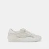ZINA PERFORATED SNEAKERS WHITE PERFORATED LEATHER