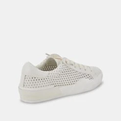 ZINA PERFORATED SNEAKERS WHITE PERFORATED LEATHER -Fashion Shoe Store DOLCEVITA SNEAKERS ZINAPERF WHITEPERFORATEDLEATHER 03