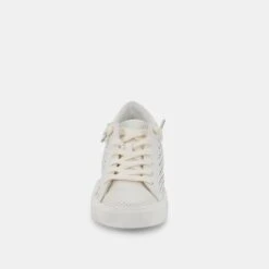 ZINA PERFORATED SNEAKERS WHITE PERFORATED LEATHER -Fashion Shoe Store DOLCEVITA SNEAKERS ZINAPERF WHITEPERFORATEDLEATHER 04