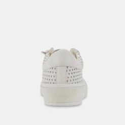 ZINA PERFORATED SNEAKERS WHITE PERFORATED LEATHER -Fashion Shoe Store DOLCEVITA SNEAKERS ZINAPERF WHITEPERFORATEDLEATHER 05