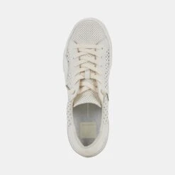 ZINA PERFORATED SNEAKERS WHITE PERFORATED LEATHER -Fashion Shoe Store DOLCEVITA SNEAKERS ZINAPERF WHITEPERFORATEDLEATHER 06