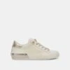 Dolce Vita ZINA PLUSH SNEAKERS WHITE SLICED LEATHER -Fashion Shoe Store DOLCEVITA SNEAKERS ZINAPLUSH WHITESLICEDLEATHER 02