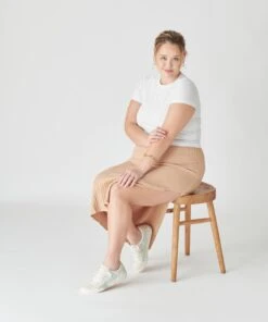 ZINA SNEAKERS BLUE FLORAL LEATHER -Fashion Shoe Store DOLCEVITA SNEAKERS ZINA BLUEFLORALLEATHER ONFOOT 2