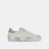 ZINA SNEAKERS OFF WHITE EMBOSSED LEATHER -Fashion Shoe Store DOLCEVITA SNEAKERS ZINA OFFWHITEEMBOSSEDLEATHER 02