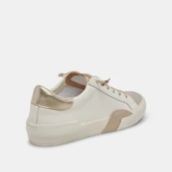 ZINA SNEAKERS WHITE GOLD LEATHER -Fashion Shoe Store DOLCEVITA SNEAKERS ZINA WHITE GOLDLEATHER 03