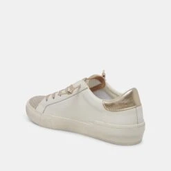 ZINA SNEAKERS WHITE GOLD LEATHER -Fashion Shoe Store DOLCEVITA SNEAKERS ZINA WHITE GOLDLEATHER 09