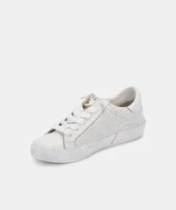 ZINA SNEAKERS WHITE PERFORATED LEATHER -Fashion Shoe Store DOLCEVITA SNEAKERS ZINA WHITE PERFORATED LEATHER INSTEP FRONT preview maxWidth 2000 maxHeight 2000