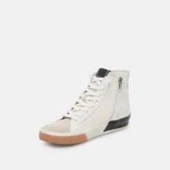 Dolce Vita ZOHARA SNEAKERS WHITE BLACK LEATHER -Fashion Shoe Store DOLCEVITA SNEAKERS ZOHARA WHITEBLACKLEATHER 08