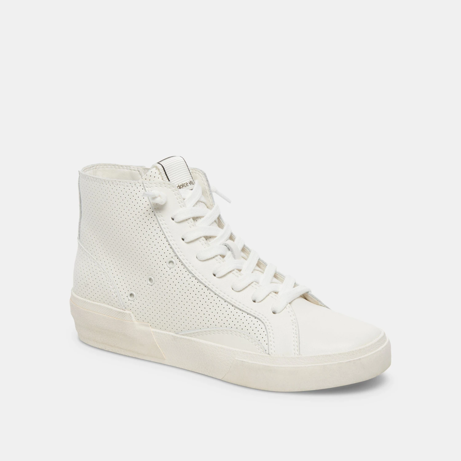 Dolce Vita ZOHARA SNEAKERS WHITE PERFORATED LEATHER 4 Dolce Vita ZOHARA SNEAKERS WHITE PERFORATED LEATHER - Image 2