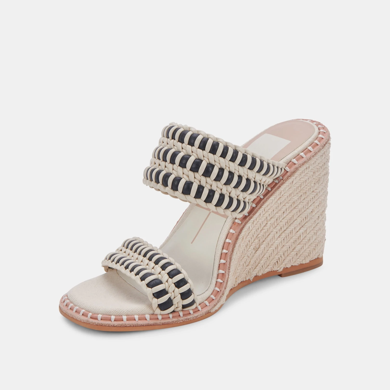 ABIGAL WEDGES BLACK WHITE STELLA 6 ABIGAL WEDGES BLACK WHITE STELLA - Image 4