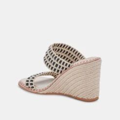 ABIGAL WEDGES BLACK WHITE STELLA 15 ABIGAL WEDGES BLACK WHITE STELLA -Fashion Shoe Store DOLCEVITA WEDGES ABIGAL BLACK WHITESTELLA 09