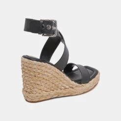 ALDONA WEDGES BLACK LEATHER -Fashion Shoe Store DOLCEVITA WEDGES ALDONA BLACKLEATHER 03