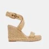 ALDONA WEDGES LT NATURAL RAFFIA -Fashion Shoe Store DOLCEVITA WEDGES ALDONA LTNATURALRAFFIA 02