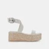 CANNES SANDALS IVORY LEATHER 1 CANNES SANDALS IVORY LEATHER -Fashion Shoe Store DOLCEVITA WEDGES CANNES IVORYLEATHER 02