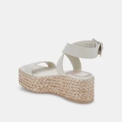 CANNES SANDALS IVORY LEATHER -Fashion Shoe Store DOLCEVITA WEDGES CANNES IVORYLEATHER 09