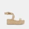 CANNES SANDALS LT NATURAL RAFFIA 2 CANNES SANDALS LT NATURAL RAFFIA -Fashion Shoe Store DOLCEVITA WEDGES CANNES LTNATURALRAFFIA 02