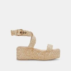 CANNES SANDALS LT NATURAL RAFFIA