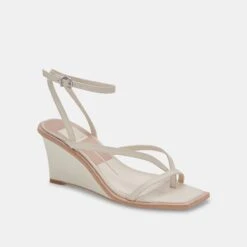 GEMINI WEDGES IVORY LEATHER -Fashion Shoe Store DOLCEVITA WEDGES GEMINI IVORYLEATHER 01