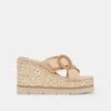 LUIZ WEDGES LT NATURAL RAFFIA -Fashion Shoe Store DOLCEVITA WEDGES LUIZ LTNATURALRAFFIA 2