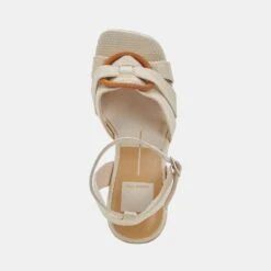 MAZE WEDGES WHEAT RAFFIA -Fashion Shoe Store DOLCEVITA WEDGES MAZE WHEATWOVEN 06