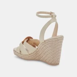 MAZE WEDGES WHEAT RAFFIA -Fashion Shoe Store DOLCEVITA WEDGES MAZE WHEATWOVEN 08