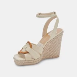 MAZE WEDGES WHEAT RAFFIA -Fashion Shoe Store DOLCEVITA WEDGES MAZE WHEATWOVEN 09