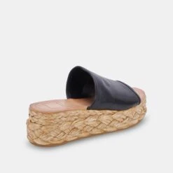 PABLOS WIDE SANDALS BLACK LEATHER -Fashion Shoe Store DOLCEVITA WEDGES PABLOS BLACKLEATHER 03 8b4e6baf 7960 4f3b bc18 324344dad608