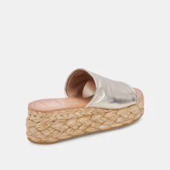 PABLOS WIDE SANDALS GOLD METALLIC LEATHER -Fashion Shoe Store DOLCEVITA WEDGES PABLOS LIGHTGOLDMETALLICLEATHER 03 54481f8b 6ab7 4117 8a7c 213103fdee28