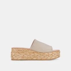 PABLOS WIDE SANDALS SAND LEATHER