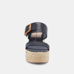 THORIN WEDGES BLACK LEATHER -Fashion Shoe Store DOLCEVITA WEDGES THORIN BLACKLEATHER 04