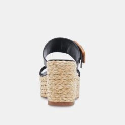 THORIN WEDGES BLACK LEATHER -Fashion Shoe Store DOLCEVITA WEDGES THORIN BLACKLEATHER 05