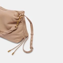 Dolce Vita PRESTON SHOULDER/CROSSBODY CAFE SOFT PEBBLE LEATHER -Fashion Shoe Store DV Handbags Preston cafe 05