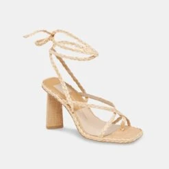 JOELLE HEELS LT NATURAL RAFFIA -Fashion Shoe Store JOELLE LTNATRAFFIA 1