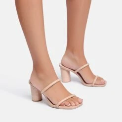 NOLES HEELS CREAM STELLA -Fashion Shoe Store NOLES CREAM STELLA ON FOOT 7