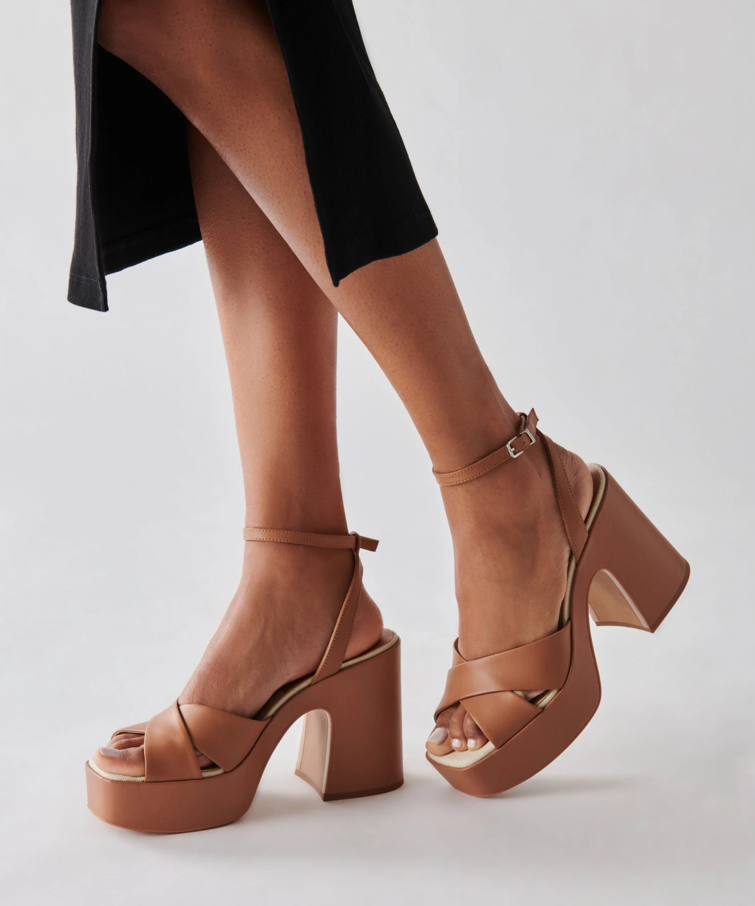 WESSI HEELS CARAMEL LEATHER 4 WESSI HEELS CARAMEL LEATHER - Image 2