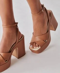 WESSI HEELS CARAMEL LEATHER 19 WESSI HEELS CARAMEL LEATHER -Fashion Shoe Store WESSI CARAMEL LEATHER 2
