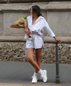 Dolce Vita DEVOTE SNEAKERS WHITE LEATHER -Fashion Shoe Store devote1